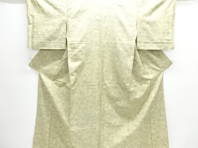 JAPANESE KIMONO / OMESHI / NISHIJIN-ORI / WOVEN FLORAL SARASA